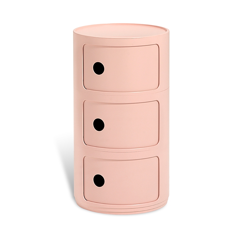 Shop Kartell Componibili Bio 3 Tier Storage Tower In Pink