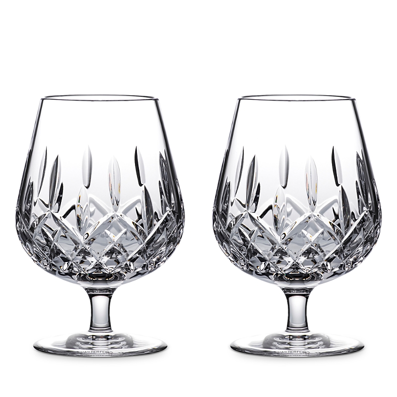 WATERFORD CONNOISSEUR LISMORE BRANDY BALLOON, SET OF 2
