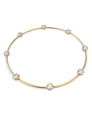 Shop Swarovski Constella Crystal Choker Necklace In Gold Tone, 14.13-16.13
