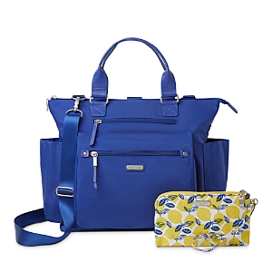 Baggallini 3-in-1 Convertible Backpack With Rfid Phone Wristlet In Cobalt