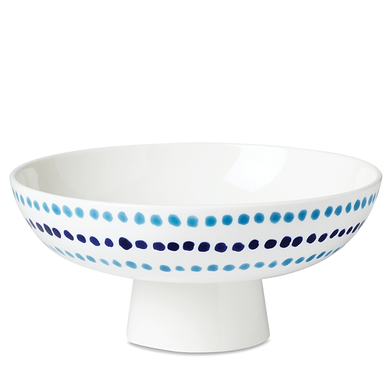 Kate Spade New York Floral Way Footed Bowl In White