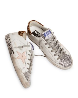 Golden Goose Women's Super Star Glitter Low Top Sneakers