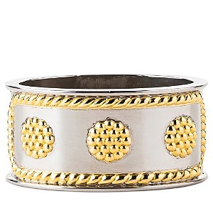 Shop Juliska Berry & Thread Silver/gold Tone Napkin Ring In Bright Sat