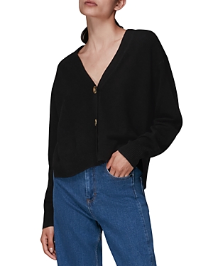 Shop Whistles Cashmere Cardigan In Black