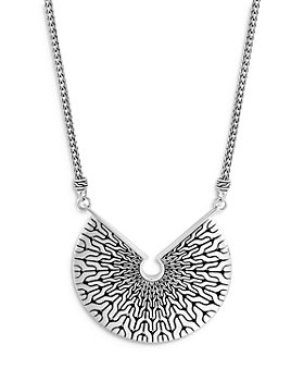 JOHN HARDY - Radial Sterling Silver Classic Chain Angled Disc Pendant Necklace, 18"