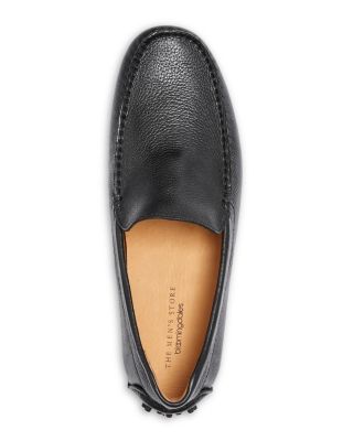 mens black driving loafers