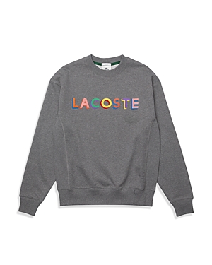 Lacoste Loose Fit Embroidered Fleece Sweatshirt