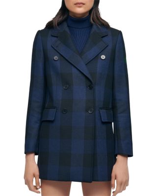 Maje Goldan Check Coat Bloomingdale s