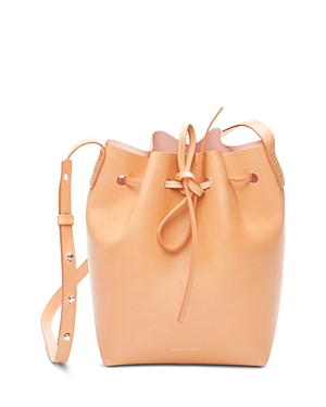 MANSUR GAVRIEL MINI LEATHER BUCKET BAG,HMB004VC