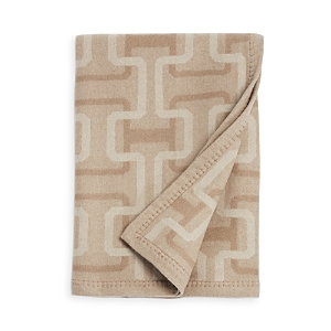 Hudson Park Collection Lambswool/cashmere Interlocking Jacquard Throw - 100%  Exclusive In Camel