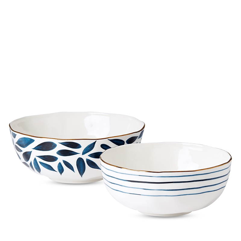 Lenox Blue Bay 2-piece Nesting Bowl Set In Blue