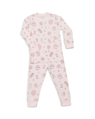 Noomie Girls' Marshmallow Cotton Pajama Set - Little Kid | Bloomingdale's