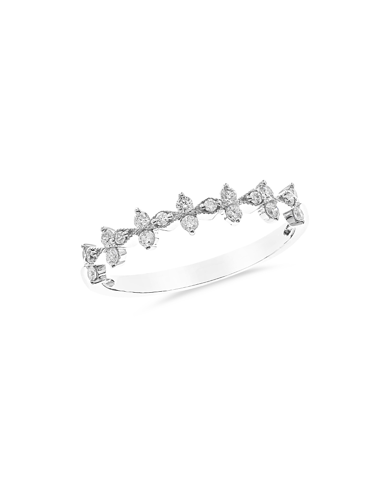 Bloomingdale's Fine Collection Diamond Scattered Band in 14K White Gold, 0.25 tcw
