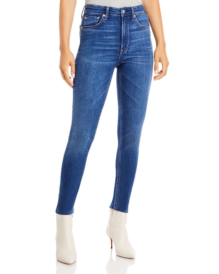 Nina High Rise Ankle Skinny Jeans in Jasper Bloomingdales Women Clothing Jeans High Waisted Jeans 