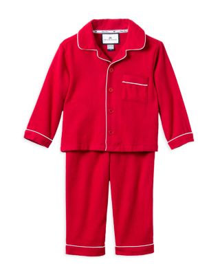 Petite Plume - Unisex Red Flannel Pajama Set - Baby, Little Kid, Big Kid