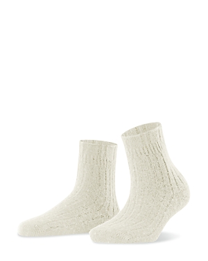 Shop Falke Bedsock Ribbed Socks In Off White