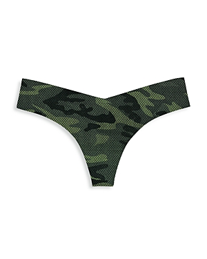 Commando Printed Classic Thong In Camo Dot