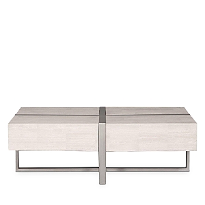 Vanguard Furniture Formation Coffee Table In White Travertine