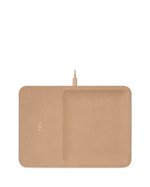 Courant Essentials Catch:3 Valet Tray Wireless Charger In Tan