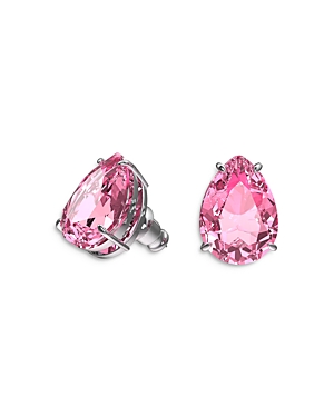 Swarovski Gema Pink Crystal Stud Earrings
