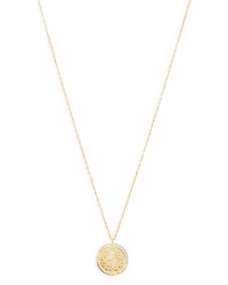G Hamsa Pav&amp;eacute; Evil Eye Pendant Necklace in 14K Gold Plated Sterling Silver, 16&amp;quot;-18&amp;quot;