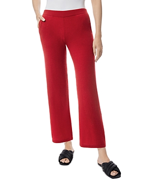 Misook Low Rise Cashmere Pants In Red