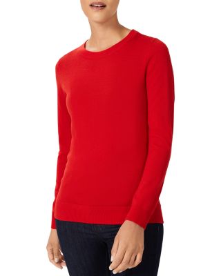 women's red sweater
