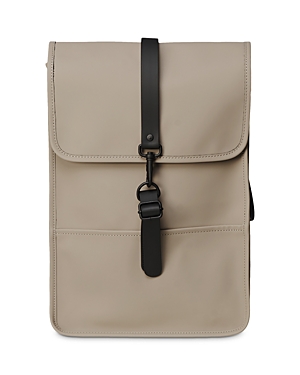 Rains Mini Backpack W/one Carabiner In Taupe