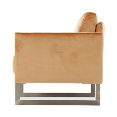 Coco Fabric Chair - Brass