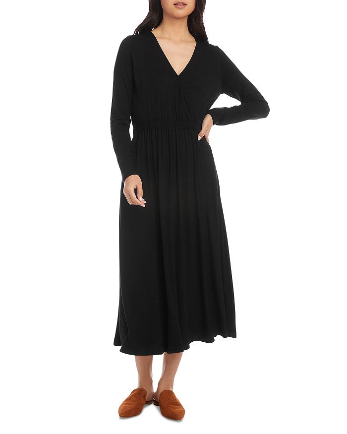 Karen Kane V-Neck Midi Dress | Bloomingdale's