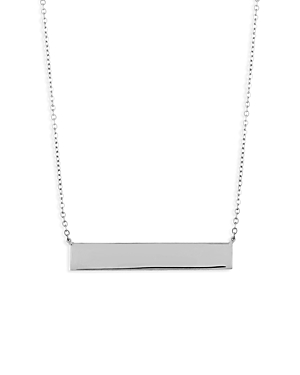 Bloomingdale's Engravable Bar Pendant Necklace in Sterling Silver, 18 - 100% Exclusive