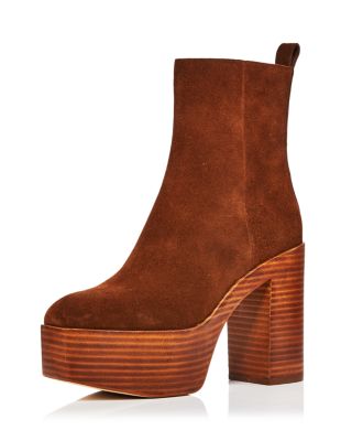 high platform booties