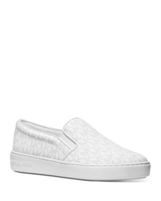 michael kors white slip on sneakers