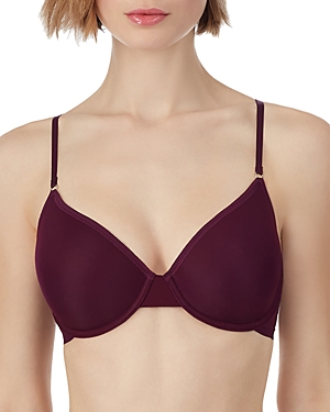 On Gossamer Next To Nothing Micro T-shirt Underwire Bra In Beetroot
