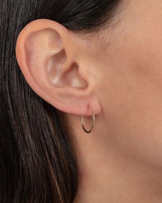 14K Yellow Gold Small Hoop Earrings