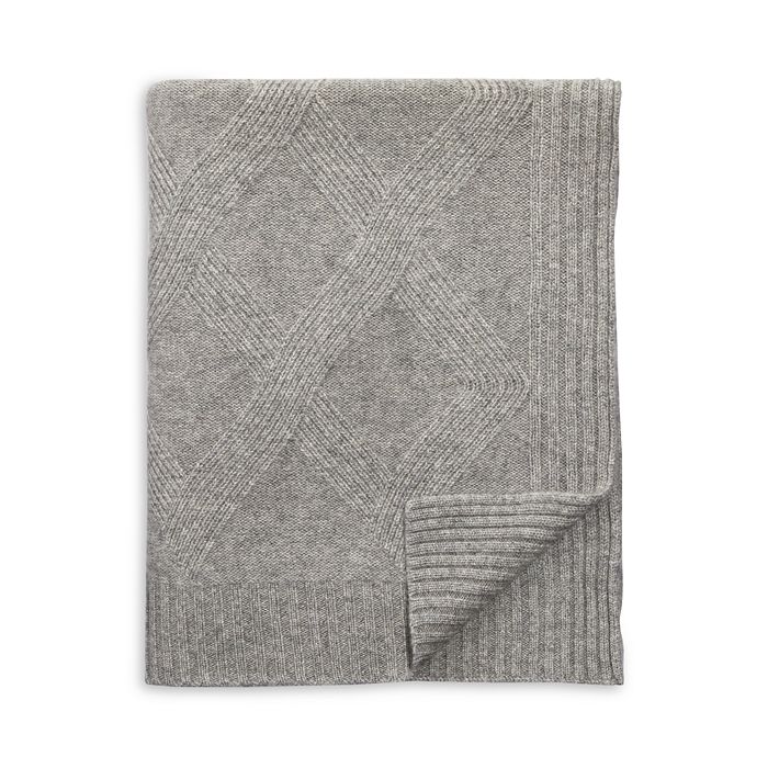 Sofia Cashmere Diamond Rib Throw Bloomingdale's