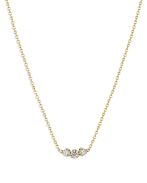 Zoë Chicco 14k Yellow Gold Diamond Trio Collar Necklace, 14-16