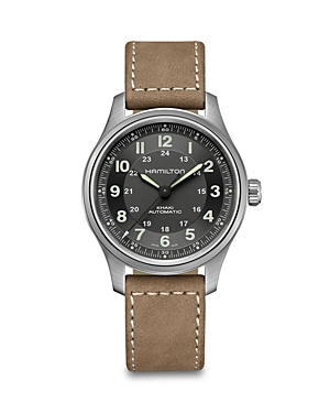 Shop Hamilton Titanium American Classic Watch, 42mm In Black/brown