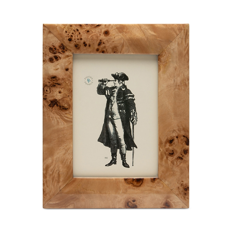 Pigeon & Poodle Narvik Dark Brown Burl Frame, 8 X 10