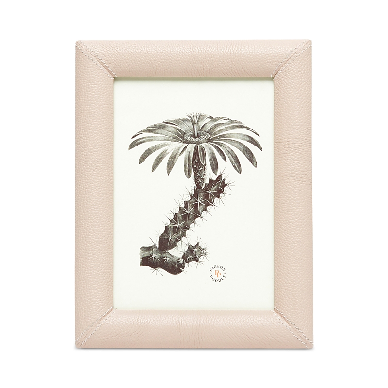 Pigeon & Poodle Eton Leather Frame, 5 X 7 In Dusty Rose