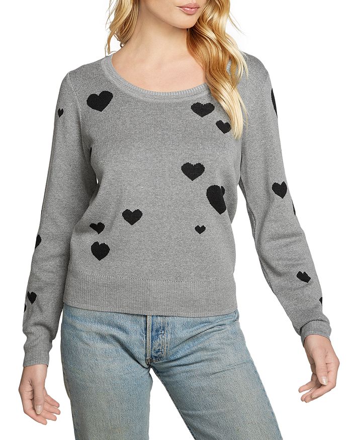 CHASER Intarsia Heart Sweater Bloomingdale s