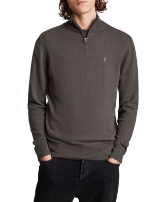 ALLSAINTS Kilburn Zip Funnel Neck Sweater | Bloomingdale's