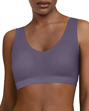 Shop Chantelle Soft Stretch Wireless Padded V-neck Bra In Fig