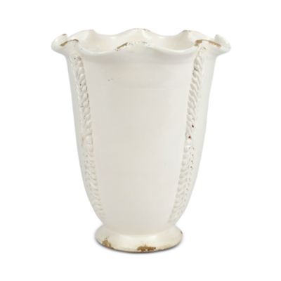 VIETRI - Rustic Garden Linen Tall Planter with Vines