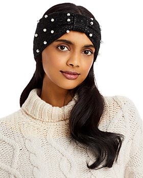 AQUA - Imitation Pearl Knit Headband - 100% Exclusive