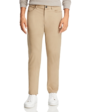 Theory Raffi Neoteric Twill Slim Fit Pants In Bark