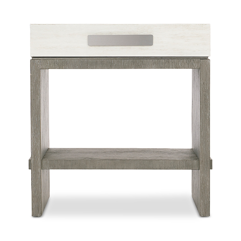 Bernhardt Foundations 1-drawer Nightstand In White/light Wood