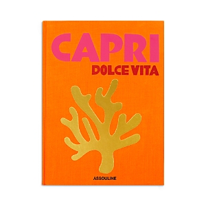Assouline Publishing Capri Dolce Vita Hardcover Book In Orange