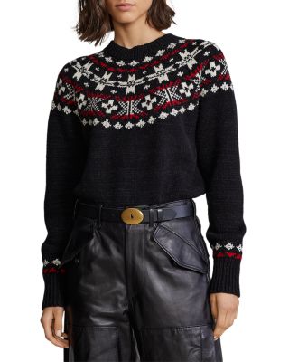 ralph lauren fair isle sweater women's