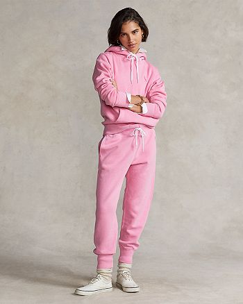 Polo Ralph Lauren Pink Pony Logo Hoodie & Jogger Pants | Bloomingdale's